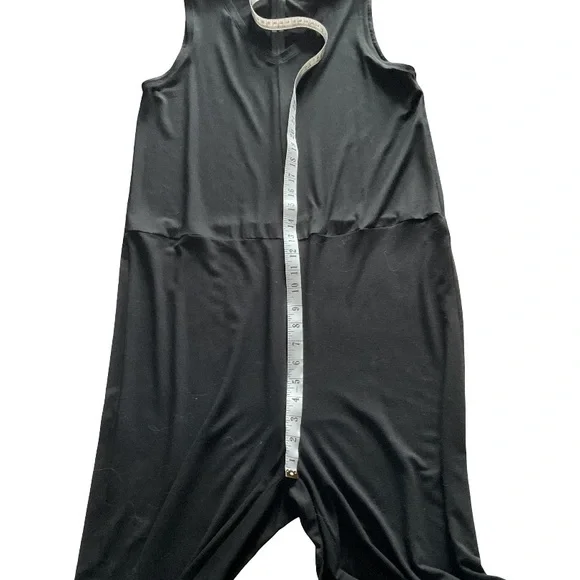 Eileen Fisher Sleeveless V-neck Black Viscose Jumpsuit, size XS - Picture 11 of 11